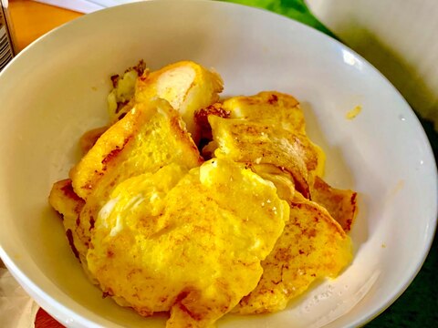 フレンチトースト!牛乳無しだよ